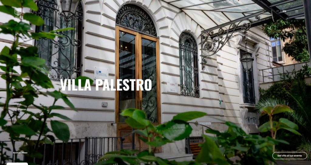Realizzazione siti web Roma: online il nuovo sito di Villa Palestro